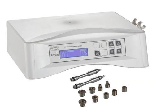 MICRODERMABRASION INSTRUMENT WITH DIAMOND HEADS AND VACUUM SYSTEM F-336B