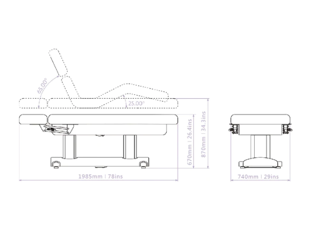 LUXURY STANDARD FACIAL TABLE BED 2249