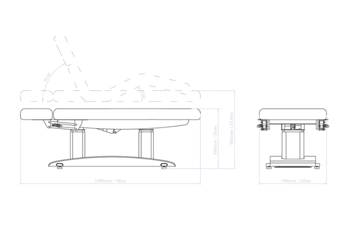 LUXURY WOODEN FACIAL TABLE BED 2259